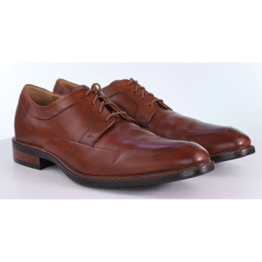 Cole Haan Warren $160 Men's Apron Dress Shoes Size 11.5 M Ox Leather British Tan